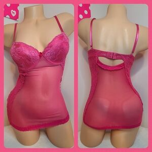 Y2K Native Intimates Push-up Mini Corset Babydoll 36B